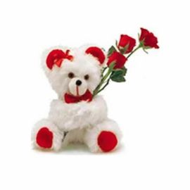 Lovely Bear with Roses